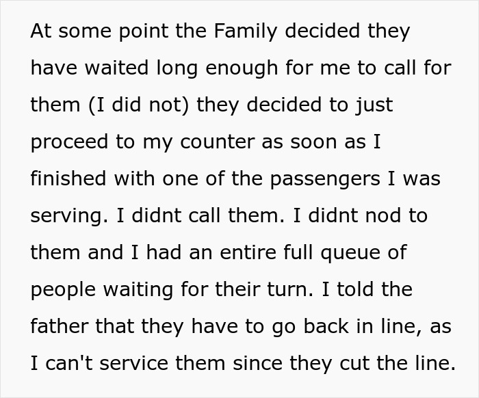 Airport Worker Serves Up A Dose Of Reality To Over-Entitled Family Cutting In Line Airport Worker Serves Up A Dose Of Reality To Over-Entitled Family Cutting In Line