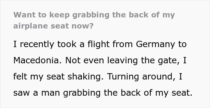 Petty Revenge: Guy Won't Stop Shaking Passenger's Seat In Front Of Him On Plane, Gets Nasty Surprise