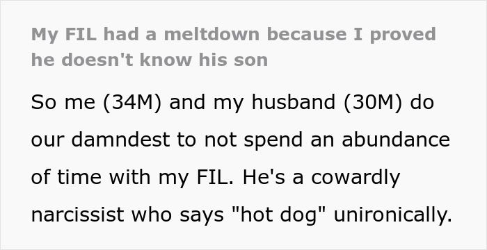 FIL Slammed After He Blames SIL For Ruining His Son And Gets Proven Wrong About Knowing Him