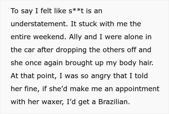 Bachelorette Party Excludes One Woman Because She Refuses To Shave, Bride-to-be Receives Revenge