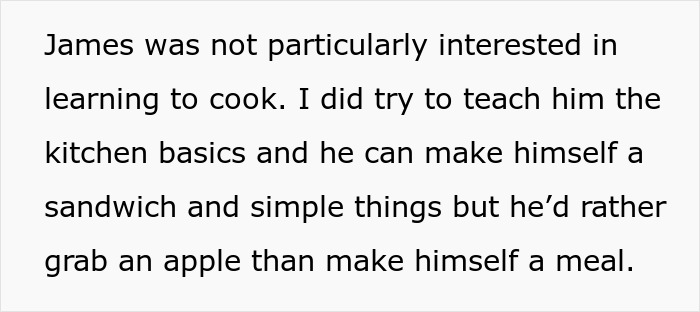 Woman Under Fire By Her Mother For Just Attempting To Teach 15 Y.O. Son Basics Of Cooking