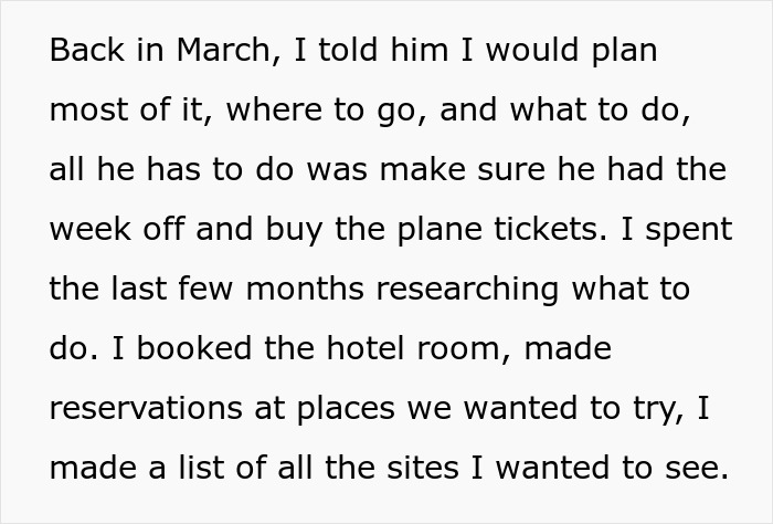 Guy Has One Job Before A Vacation With Wife, She Ditches Him When He Fails To Do It