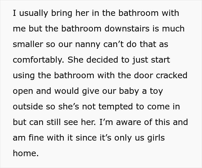 Nanny Quits Job After Husband Sees Her Naked And Doesn't Leave Her Alone