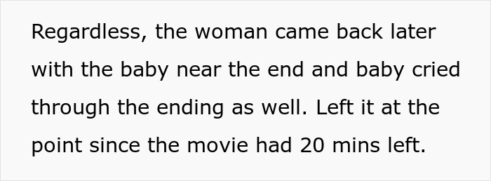 Baby Keeps Crying At The Movie Theater, Frustrated Guy Loses It And Yells At The Mom