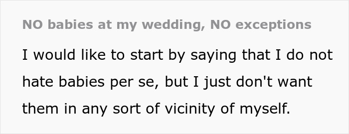 Groomsman Is Mad He Can't Bring His Baby Despite Bride Giving 2-Year Notice About Child-Free Wedding Groomsman Is Mad He Can't Bring His Baby Despite Bride Giving 2-Year Notice About Child-Free Wedding