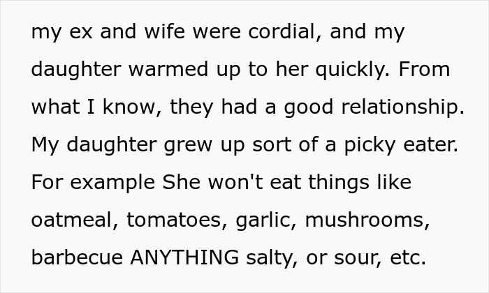 Man Discovers Wife Purposefully Cooks Meals Daughter Won&rsquo;t Eat, Decides On Divorce