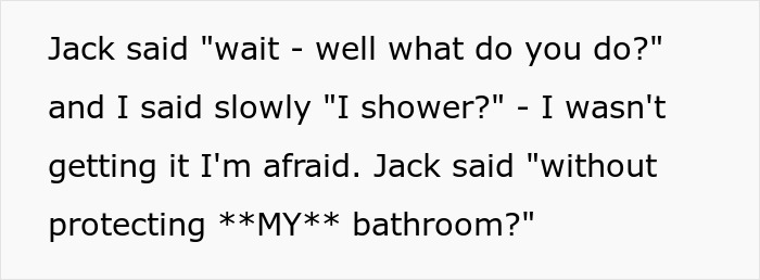 Woman Laughs In Guy's Face After He "Bans" Her From Using The Shower On Her Period Woman Laughs In Guy's Face After He "Bans" Her From Using The Shower On Her Period