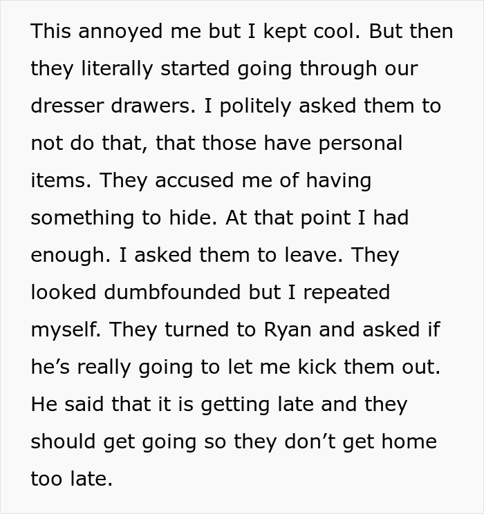 Man&rsquo;s Mom And Sis Visit His Home And Start Going Through GF's Personal Stuff, She Loses It