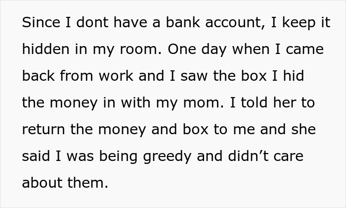 &ldquo;If I Didn&rsquo;t Agree, I Could Leave&rdquo;: Teen Moves Out After Parents Try To Claim Their Money