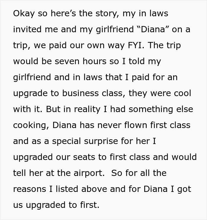 Guy&rsquo;s Sweet Surprise For His GF Turns Sour After MIL Gets Mad For Being Excluded From 1st Class