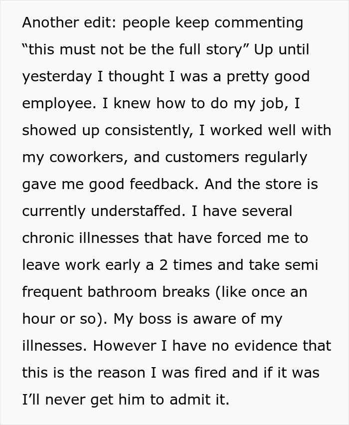Woman Gets Fired From A Good Job With No Warning Or Reason, Netizens Say It&rsquo;s Because Of Her Illness