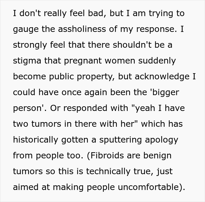 Woman Is Offended After She Is Hit Back With “You Too” After Calling A Pregnant Woman “Huge” Woman Is Offended After She Is Hit Back With “You Too” After Calling A Pregnant Woman “Huge”
