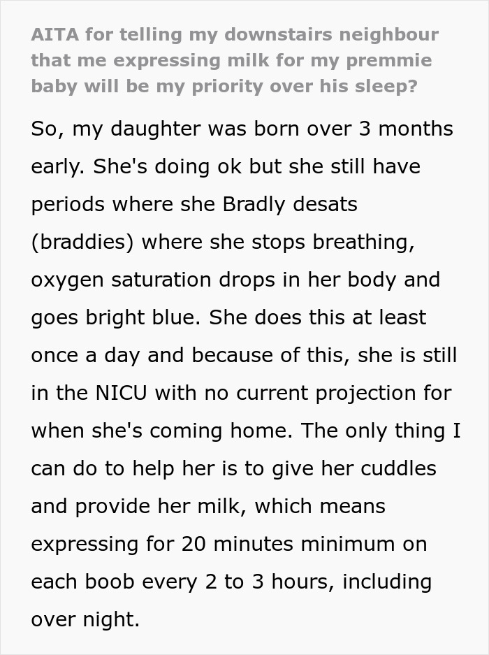 Mom Expects Compassion From A Neighbor Who Can&rsquo;t Sleep Because Of Her, Internet Is Divided