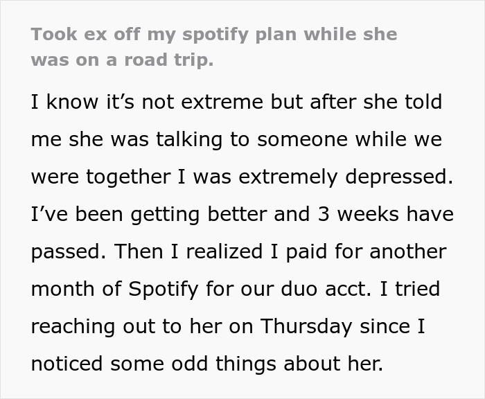 Guy Reaches Out To Ex To Make Sure She&rsquo;s Okay, She Gets Snarky With Him So He Takes Away Her Music