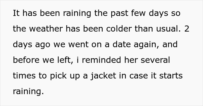 Man Cuts A Date Short After Realizing His GF Kept &ldquo;Forgetting&rdquo; Her Jacket On Purpose