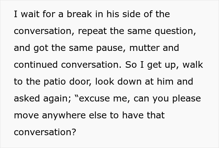 Guy Gets Woken Up By A Loud Phone Conversation Outside, Turns On Air Compressor To Put An End To It