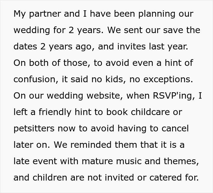 Groomsman Is Mad He Can't Bring His Baby Despite Bride Giving 2-Year Notice About Child-Free Wedding Groomsman Is Mad He Can't Bring His Baby Despite Bride Giving 2-Year Notice About Child-Free Wedding