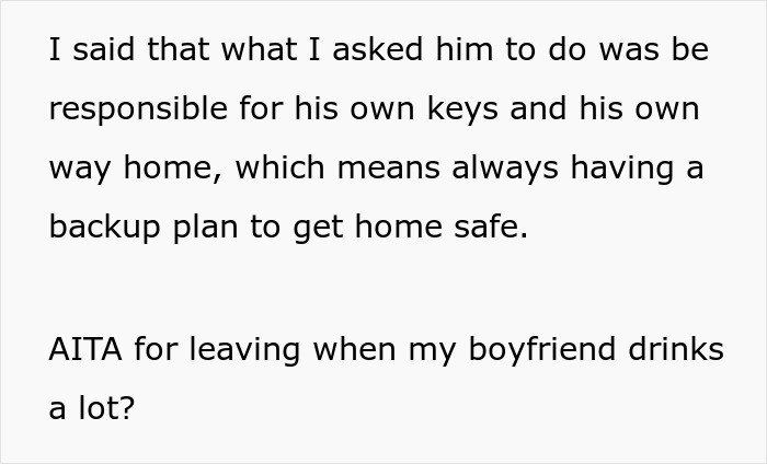 Woman Has Had Enough Of Her BF Repeatedly Drinking Too Much, She Leaves Him To Handle It Alone Woman Has Had Enough Of Her BF Repeatedly Drinking Too Much, She Leaves Him To Handle It Alone