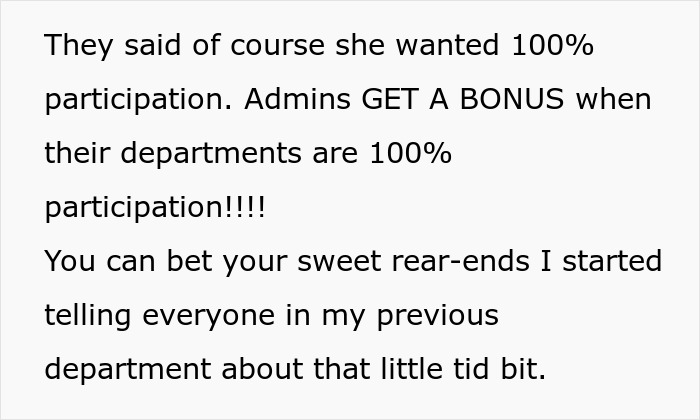 Woman Sabotages Her Boss&rsquo;s Bonus When Forced To Give Away Her Hard-Earned Money
