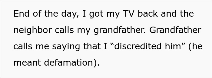 Guy Thinks He's Entitled To Neighbor's TV, Regrets It