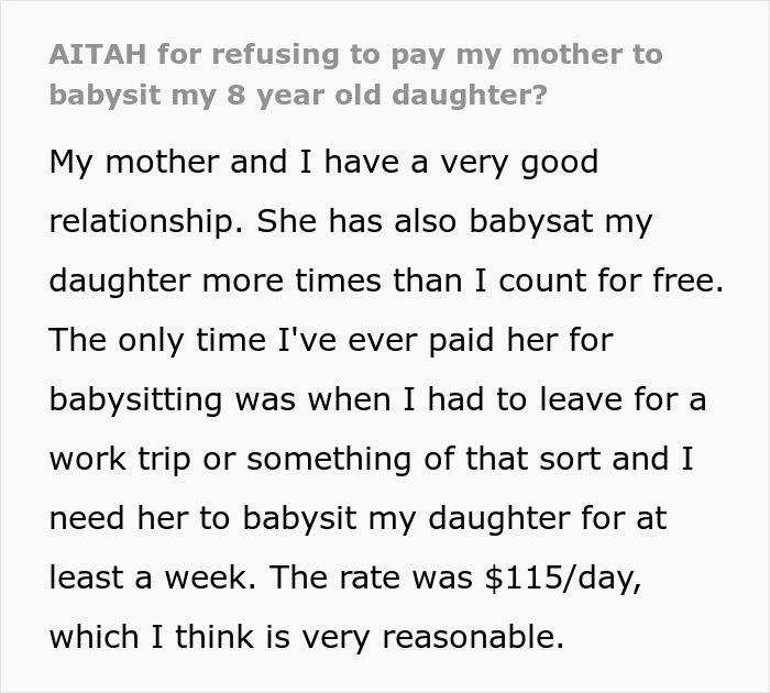 Grandma Refuses To Babysit For Free, Her Daughter Goes Online To Vent