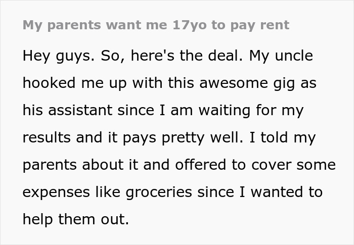 &ldquo;If I Didn&rsquo;t Agree, I Could Leave&rdquo;: Teen Moves Out After Parents Try To Claim Their Money