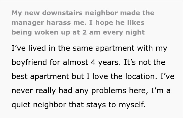 Woman Wreaks Petty Revenge On New Neighbors Who Keep Slandering Her To The Property Manager Woman Wreaks Petty Revenge On New Neighbors Who Keep Slandering Her To The Property Manager