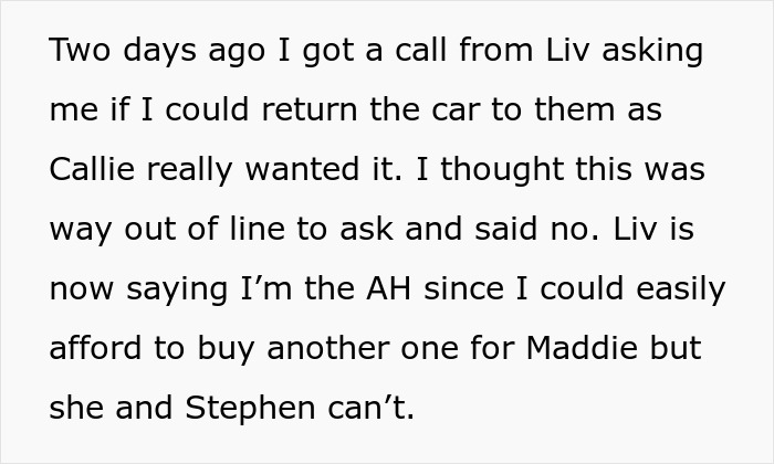 Mom Refuses To Return Her Daughter&rsquo;s Birthday Gift Due To Own Sister&rsquo;s Whim, Gets Called A Jerk