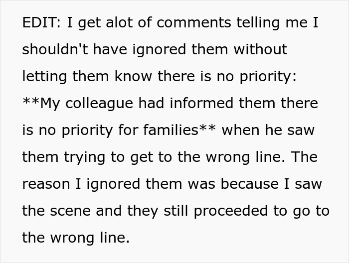Airport Worker Serves Up A Dose Of Reality To Over-Entitled Family Cutting In Line Airport Worker Serves Up A Dose Of Reality To Over-Entitled Family Cutting In Line