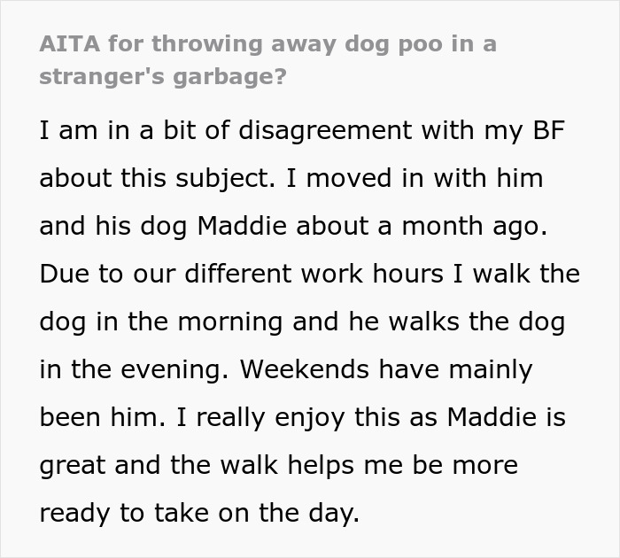 Woman Throws Dog Waste In Her Neighbors&rsquo; Bins And Doesn&rsquo;t See The Problem With It, BF Ends It