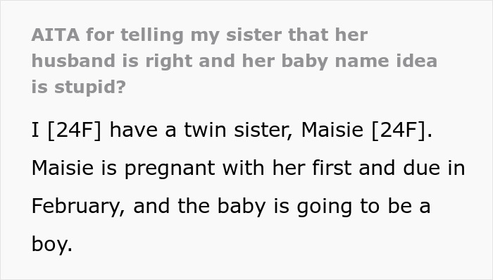 Woman Supports BIL When He Worries That Kid Will Be Bullied Due To Wife&rsquo;s Chosen Name