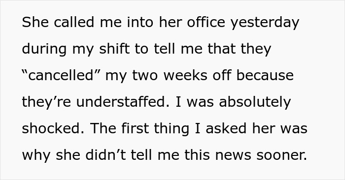 Woman Receives Notice One Month Later That Days Off She Had Confirmed For Mom's Funeral Are Denied Woman Receives Notice One Month Later That Days Off She Had Confirmed For Mom's Funeral Are Denied