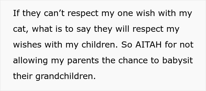 &ldquo;Oh Stop&hellip; It&rsquo;s Just A Cat&rdquo;: Woman Bans Parents From Grandkids Following Tragic Pet Incident