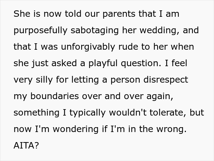 Guy Pulls Out From Sister&rsquo;s Wedding Planning After Innocent Party Trick Ruins Their Relationship