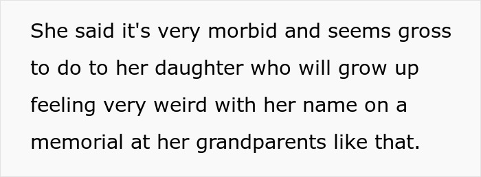 "[Am I The Jerk] For Refusing To Ask My Parents To Take Down A Memorial To My Late Daughter?"