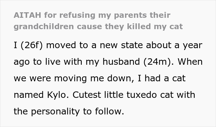 &ldquo;Oh Stop&hellip; It&rsquo;s Just A Cat&rdquo;: Woman Bans Parents From Grandkids Following Tragic Pet Incident