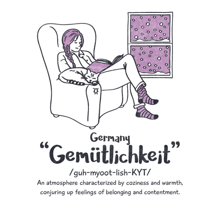 A girl sitting in an armchair, reading a book