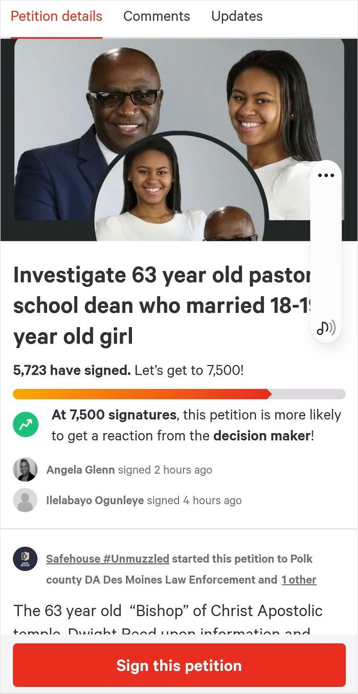 63 Yearl Old Pastor Marries Pupil The Minute She Turns 18