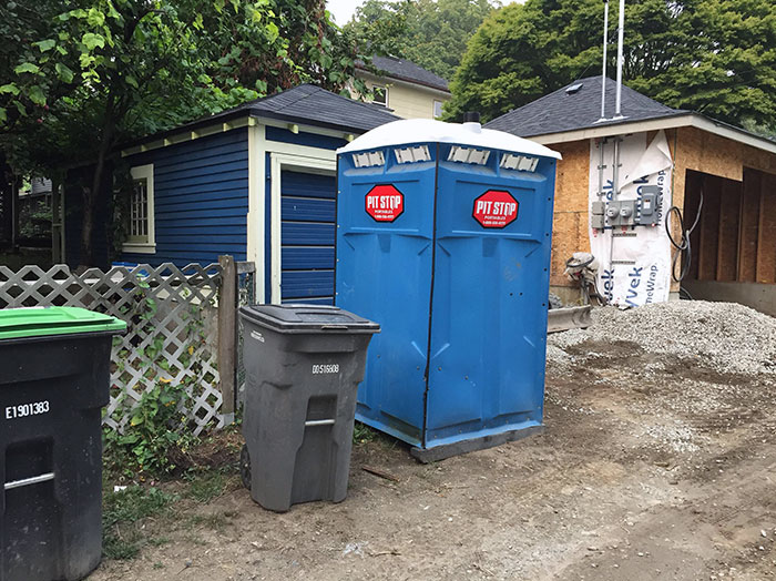 Our Neighbor Is Doing Construction On Their Property And Decided To Put This In Front Of Our Garage And Fence Doors