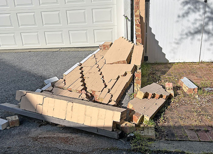 My Neighbor Drove Into Part Of My Back Fence 2 Months Ago And Hasn’t Cleaned It Up