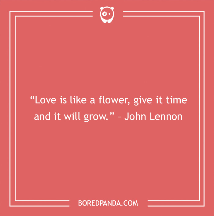John Lennon about growing love