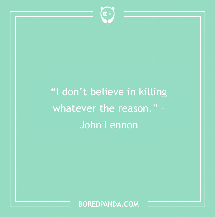 John Lennon quote on k*****g