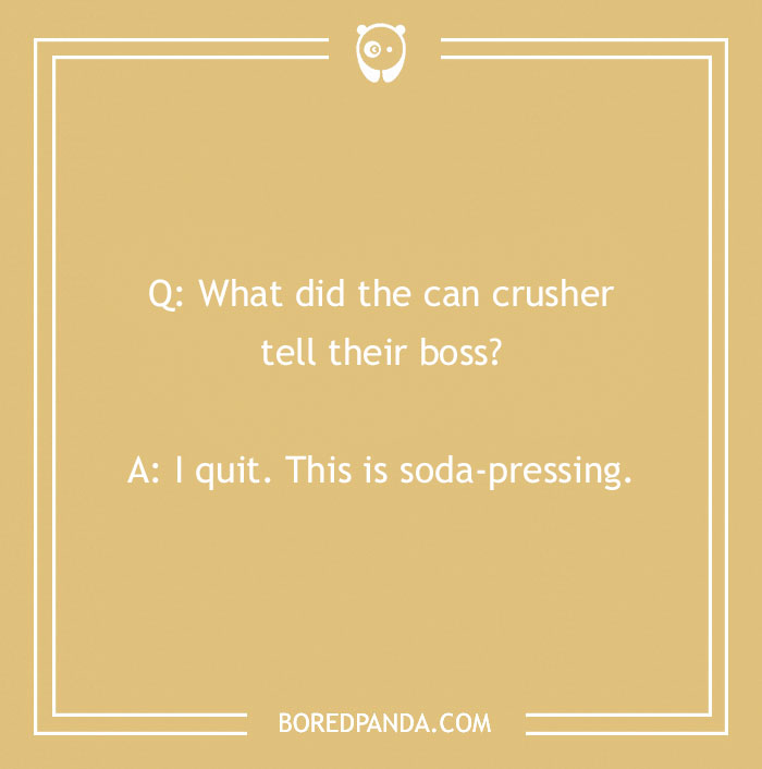 Work’s just crushing my spirit