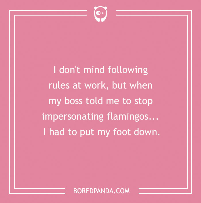 Put Your Foot Down, Literally