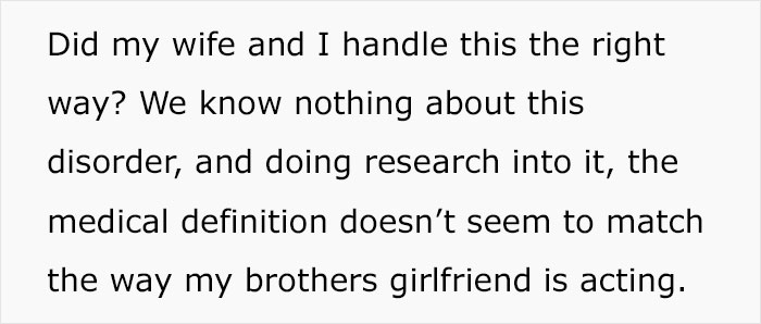 Mom Shares Horrifying Story About Brother-In-Law's GF Who Thinks She's Their 3 Y.O.
