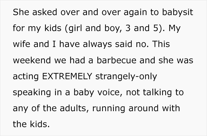 Mom Shares Horrifying Story About Brother-In-Law's GF Who Thinks She's Their 3 Y.O.