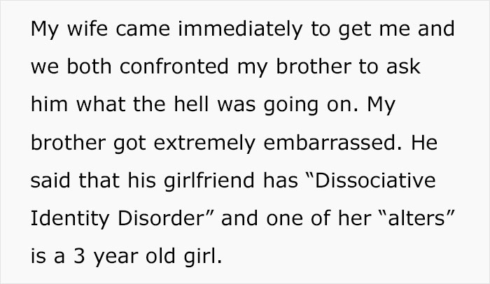 Mom Shares Horrifying Story About Brother-In-Law's GF Who Thinks She's Their 3 Y.O.