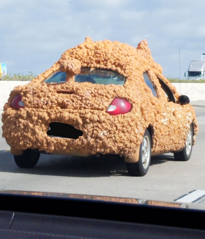This Spray Foam Poodle Car