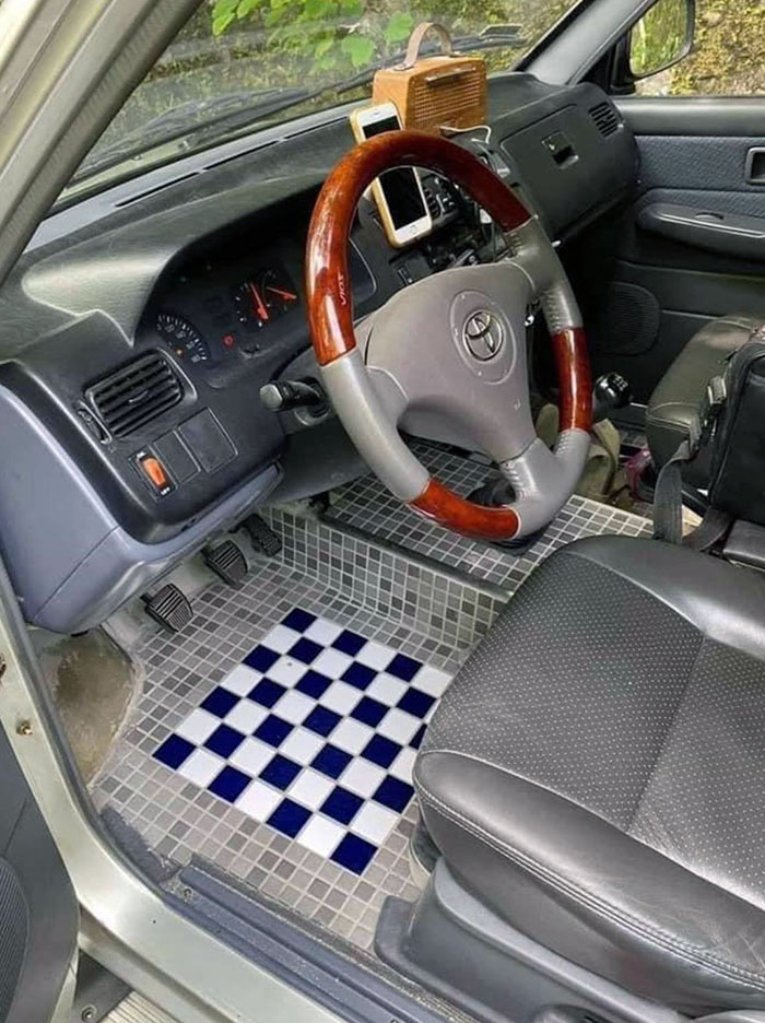 I Guess They'd Rather Mop Those Tiles Than Vacuum Their Mats