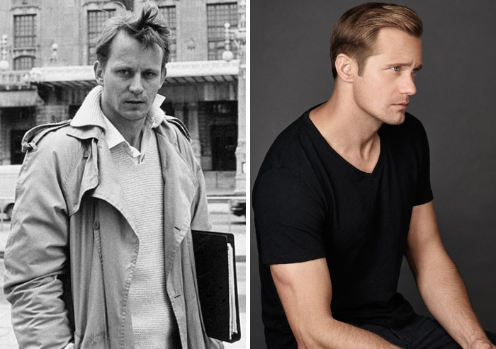 Stellan Skarsgård And Alexander Skarsgård At Their 30s